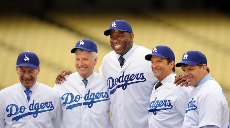 Todd Boehly, Peter Guber, Magic Johnson, Stan Kasen, Mark Walter