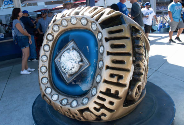 1988 World Series ring statue, Dodger Stadium