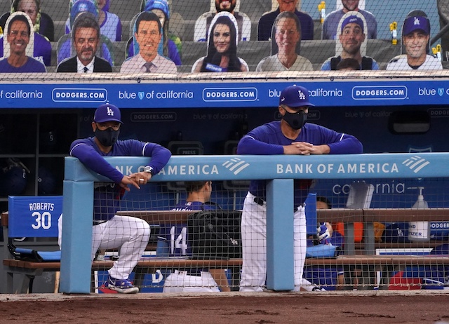 Bob Geren, Dave Roberts, SportsNet LA cutouts, 2020 Spring Training