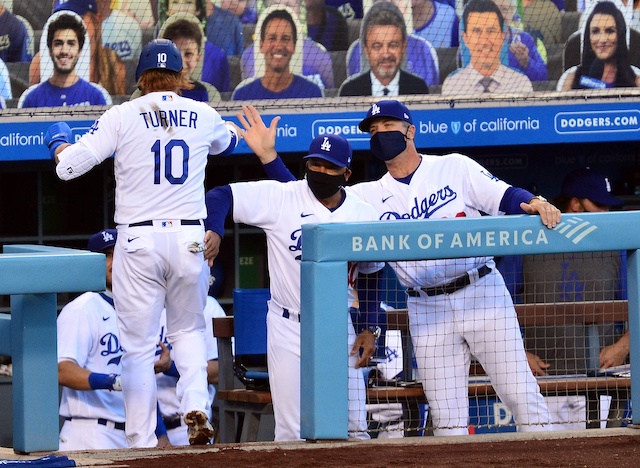 Bob Geren, Dave Roberts, Justin Turner