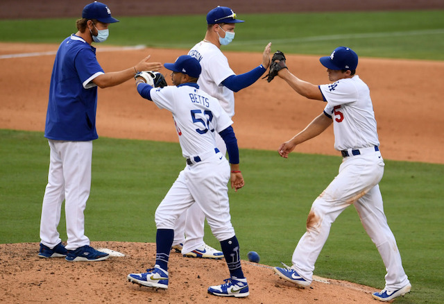 Mookie Betts, Clayton Kershaw, Joc Pederson, Corey Seager, Dodgers win