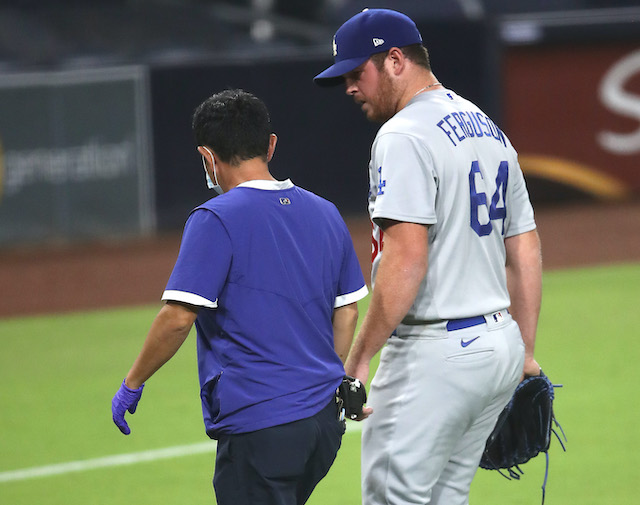 Caleb Ferguson, Dodgers trainer