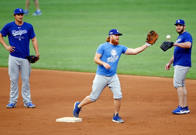 Max Muncy, Corey Seager, Justin Turner, 2020 NLDS