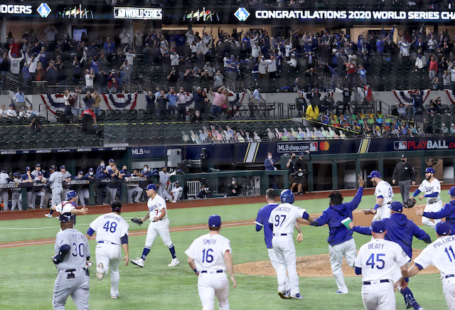 Dodgers win, 2020 World Series