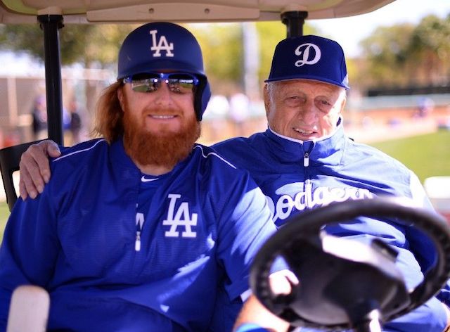 Tommy Lasorda, Justin Turner