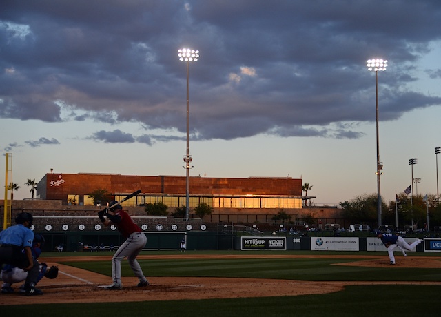 Clayton Kershaw, Camelback Ranch view, 2021 Spring Training