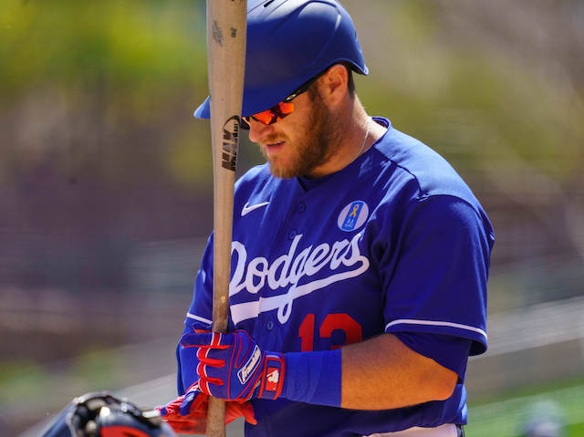 Max Muncy, Franklin batting gloves, 2021 Spring Training