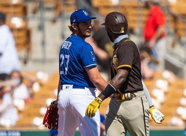 Trevor Bauer, Jurickson Profar, 2021 Spring Training