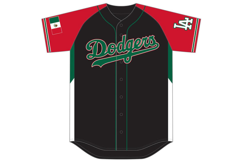 2021 Dodgers Mexican Heritage Night jersey