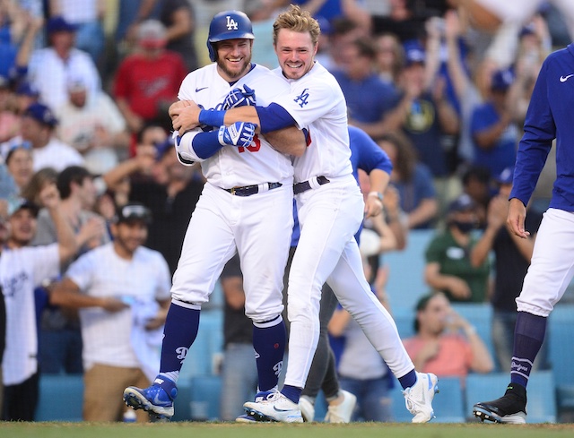 Gavin Lux, Max Muncy, walk-off win