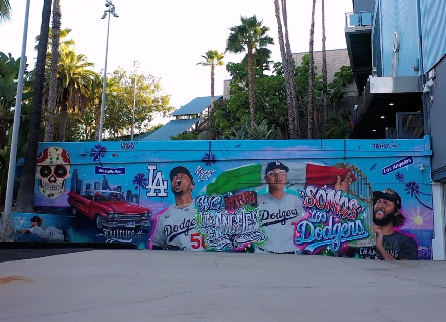 Dodger Stadium mural