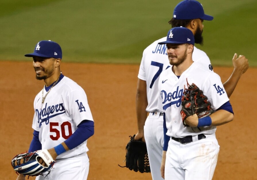 Mookie Betts, Kenley Jansen, Gavin Lux, Dodgers win