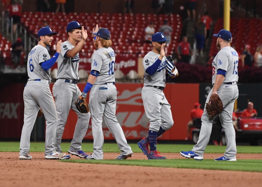 Mookie Betts, Max Muncy, Corey Seager, Justin Turner, Trea Turner, Dodgers win