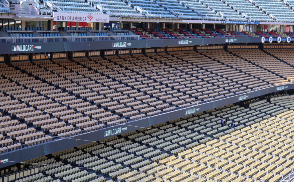 Dodger Stadium seats, 2021 National League Wild Card Game