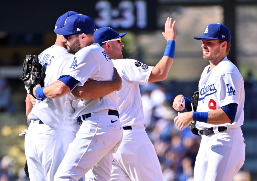 Matt Beaty, Gavin Lux, AJ Pollock, Albert Pujols, Dodgers win