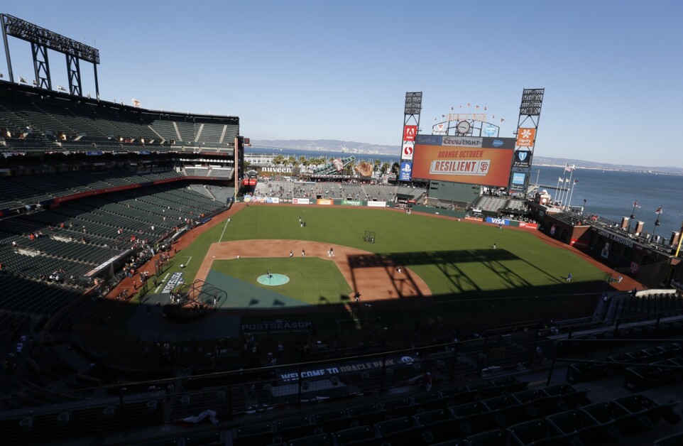 Oracle Park view, 2021 NLDS