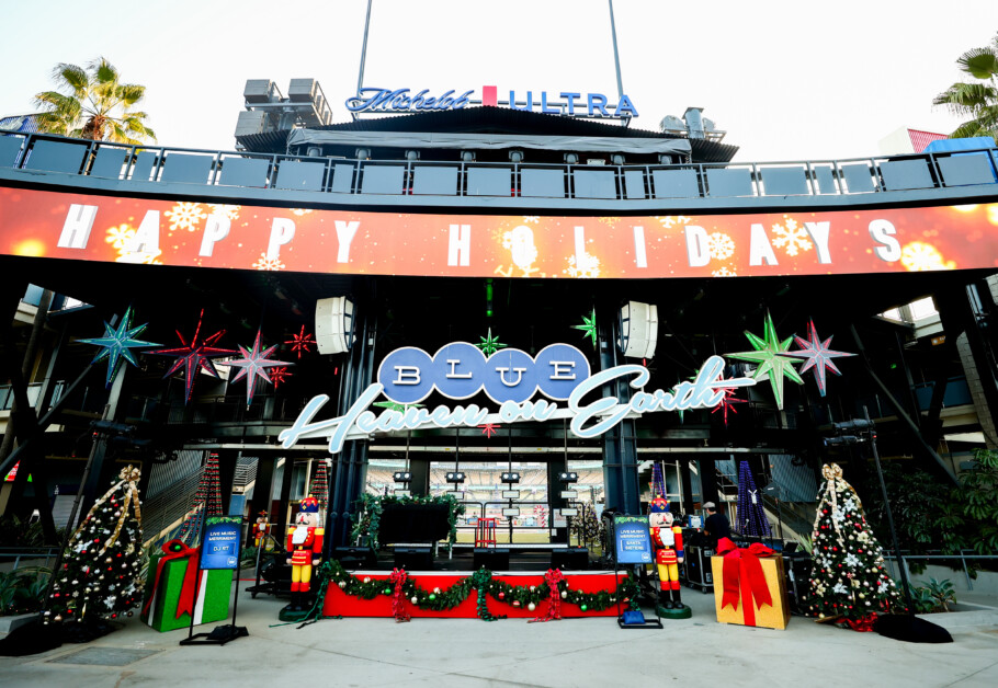 Center field plaza, 2021 Dodgers Holiday Festival