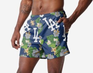 Dodgers floral swimming trunks, FOCO