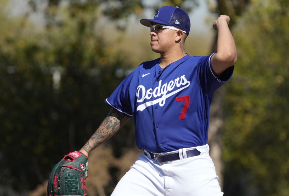 Julio Urias, PFP drills, 2022 Spring Training