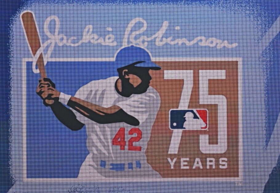 Jackie Robinson Day logo, 75th anniversary