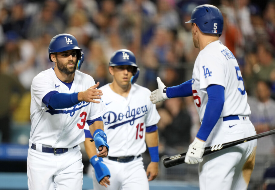 Austin Barnes, Freddie Freeman, Chris Taylor