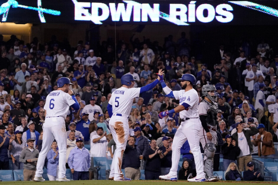 Freddie Freeman, Edwin Ríos, Trea Turner