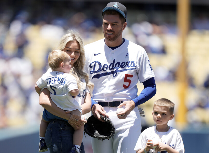 Freddie Freeman, Chelsea Freeman, Charlie Freeman