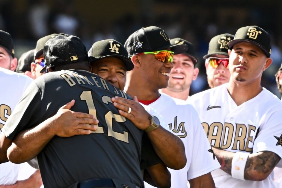 Dusty Baker, Manny Machado, Juan Soto, Dave Roberts, 2022 MLB All-Star Game