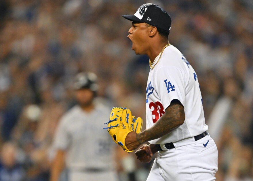 Yency Almonte, Dodgers win