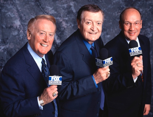 Vin Scully, Chick Hearn, Bob Miller