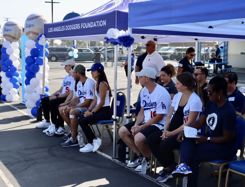 Evan Phillips, Elizabeth Phillips, Chris Taylor, Mary Keller, Will Smith, Cara Smith, Nichol Whiteman, Los Angeles Dodgers Foundation