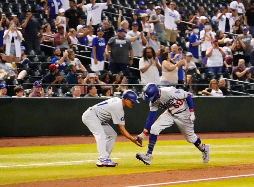 Mookie Betts, Dino Ebel, Dodgers fans