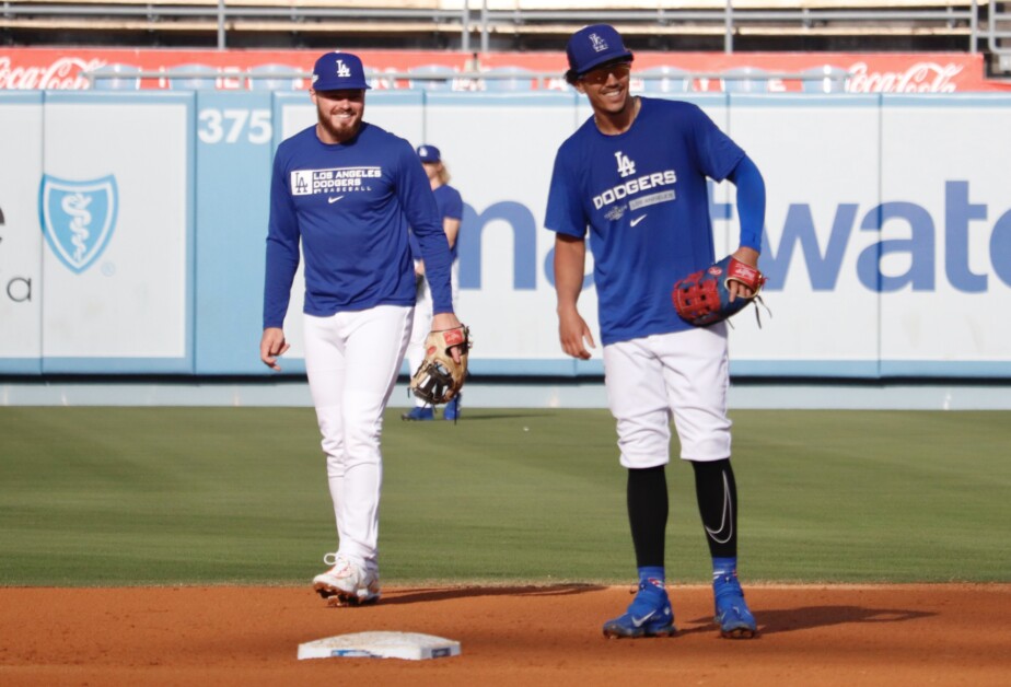 Gavin Lux, Miguel Vargas, 2022 NLDS workout