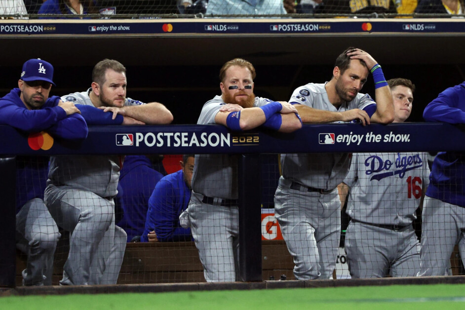 Max Muncy, Will Smith, Chris Taylor, Justin Turner, Robert Van Scoyoc, 2022 NLDS