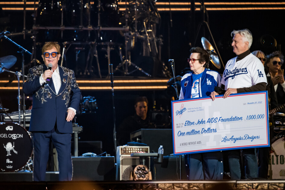 Billie Jean King, Elton John, Mark Walter