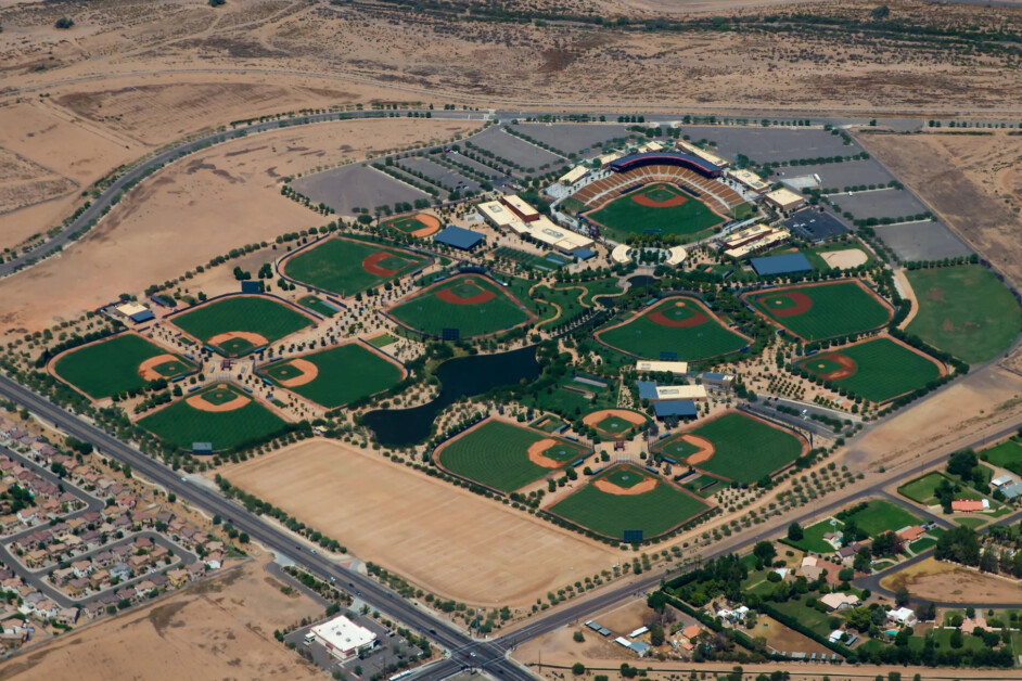 Camelback Ranch fields view