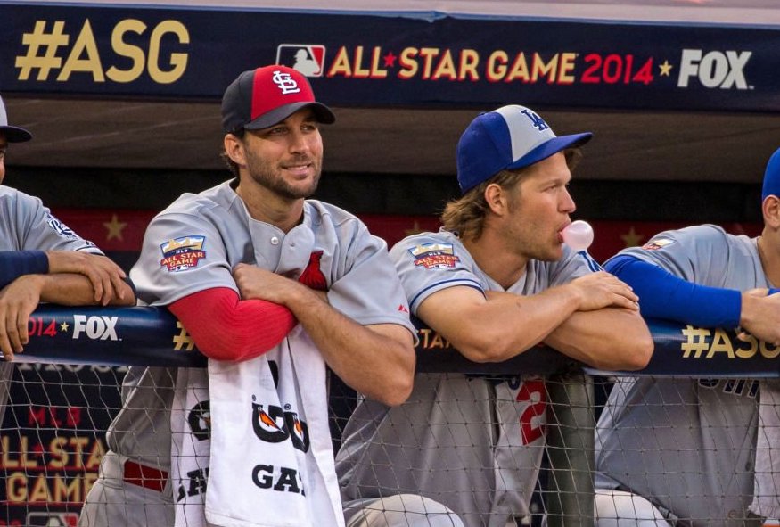 Clayton Kershaw, Adam Wainwright, 2014 All-Star Game