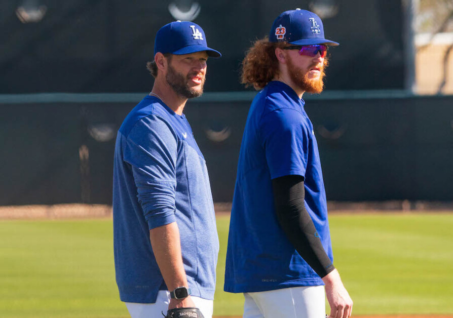 Clayton Kershaw, Dustin May, 2023 Spring Training