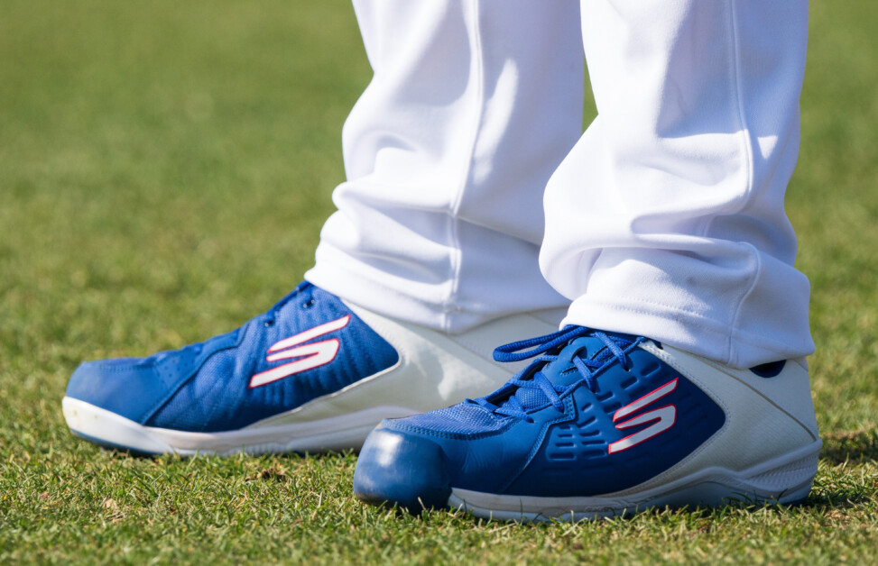 Clayton Kershaw, Skechers cleats, 2023 Spring Training