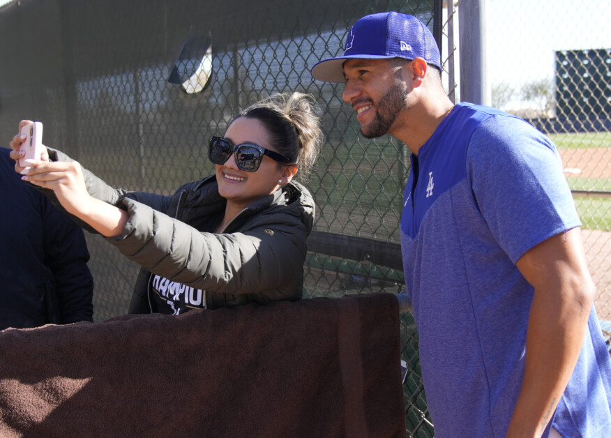 David Peralta, Dodgers fan, 2023 Spring Training