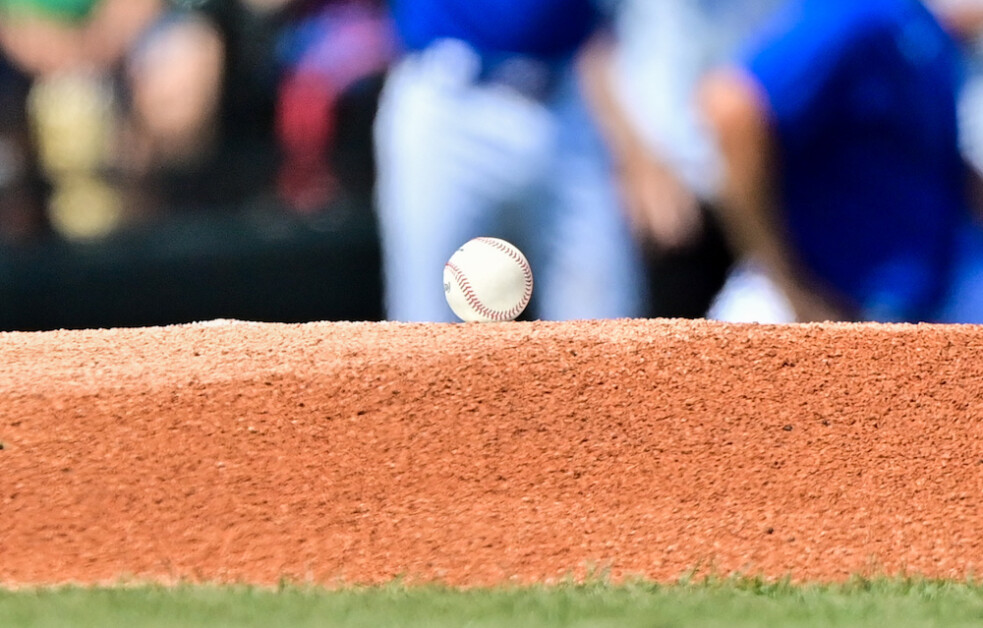 General view of baseball, pitcher's mound, 2023 Spring Training