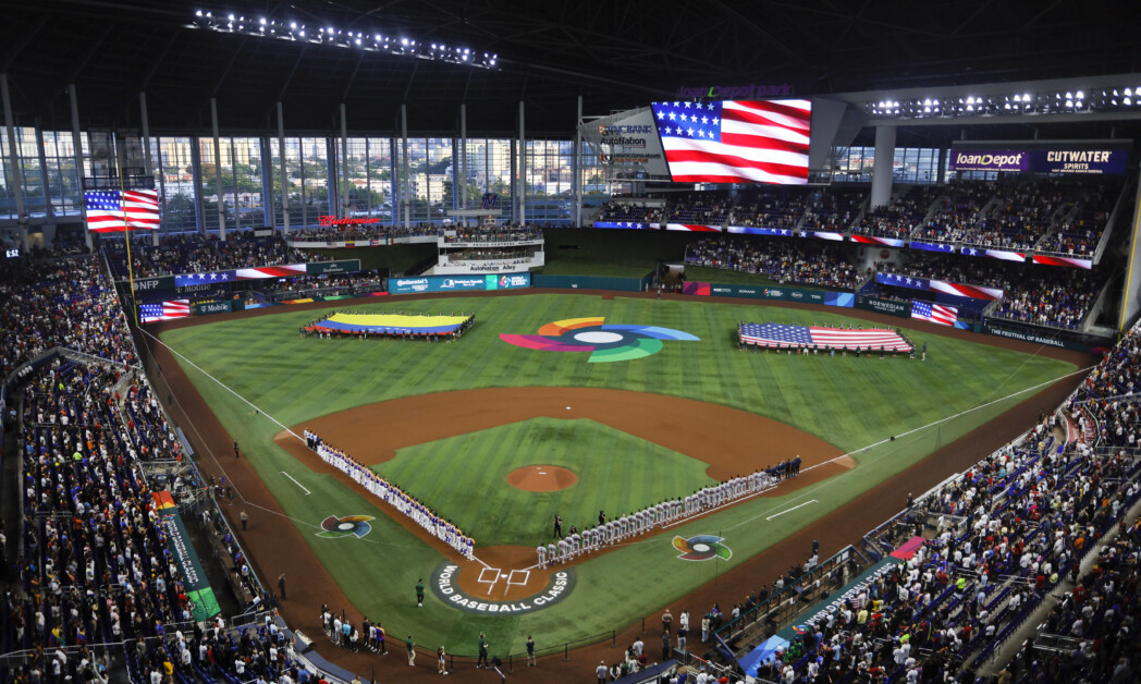 loanDepot Park view, Team USA, Team Venezuela, 2023 World Baseball Classic