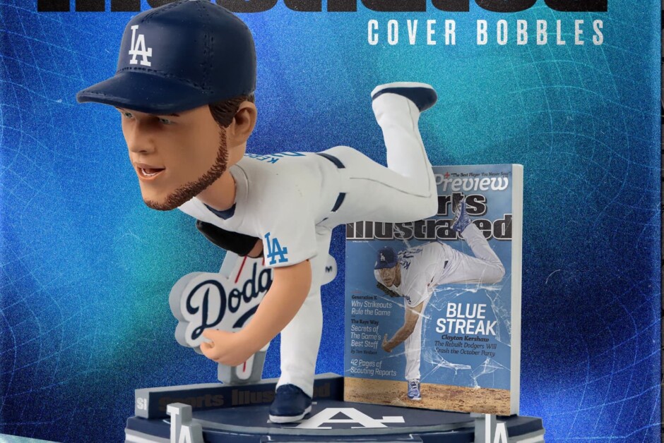 Clayton Kershaw, Dodgers bobblehead, FOCO, Sports Illustrated