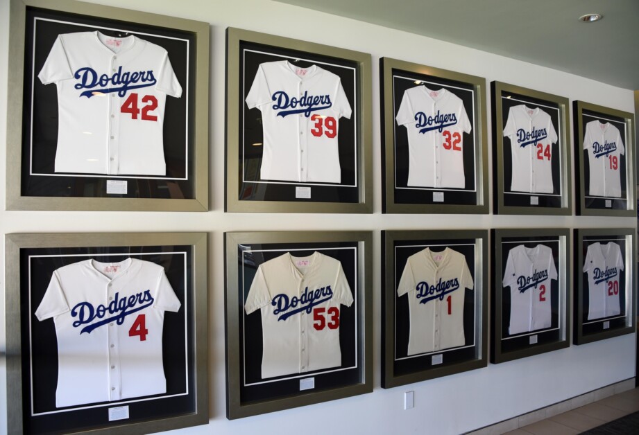 Retired Dodgers jerseys