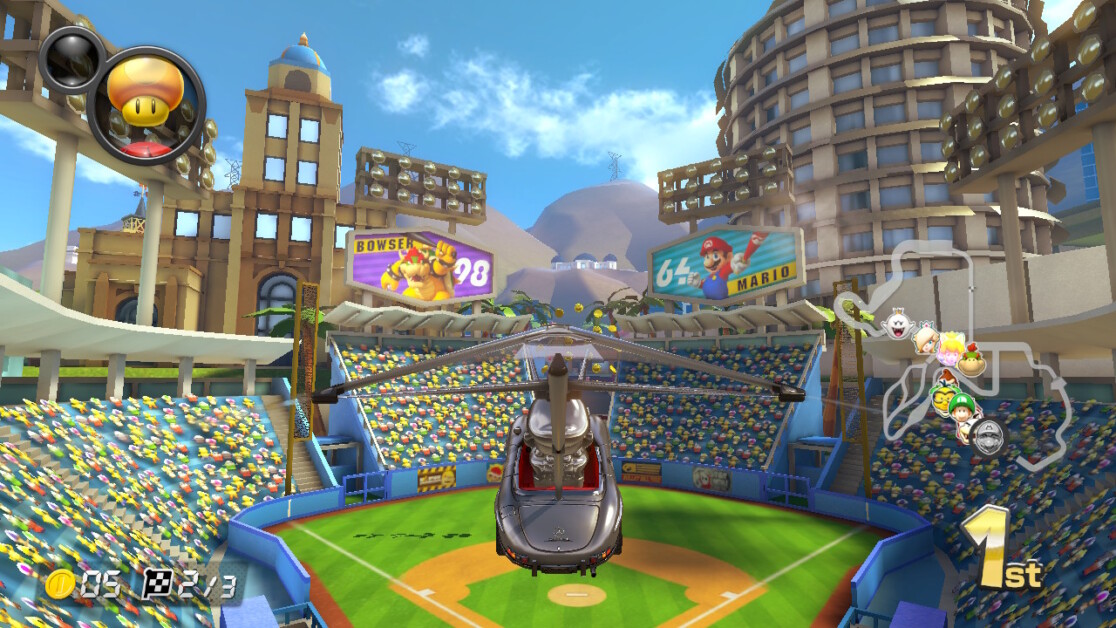 Dodger Stadium Mario Kart View