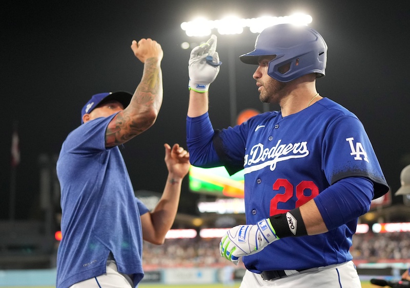 J.D. Martinez, David Peralta, Dodgers City Connect