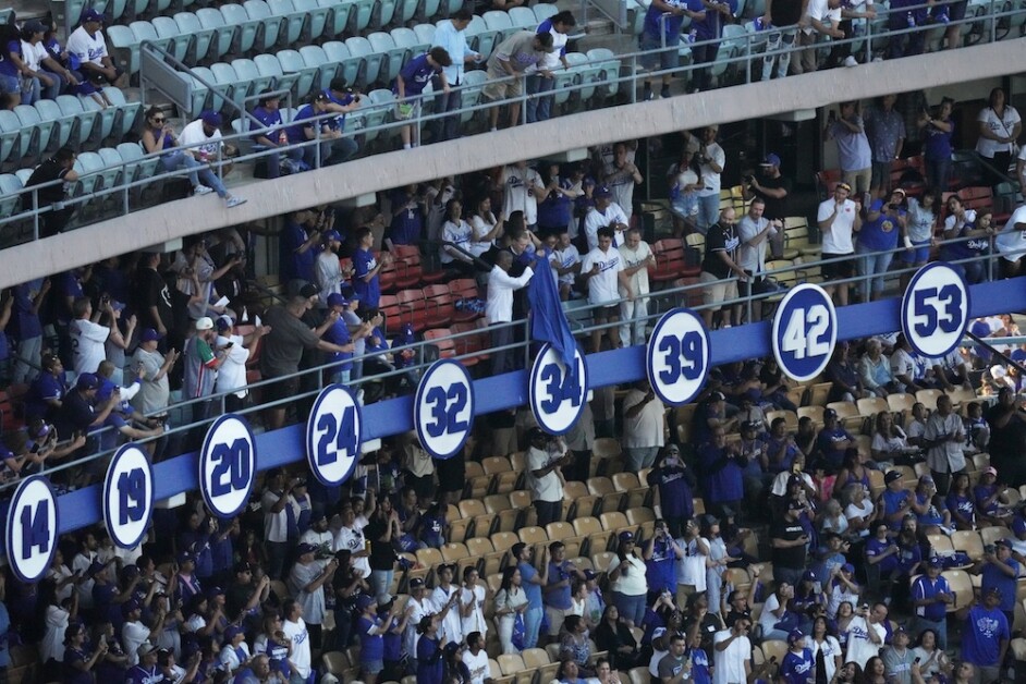 Fernando Valenzuela Jersey Retirement Unveiling