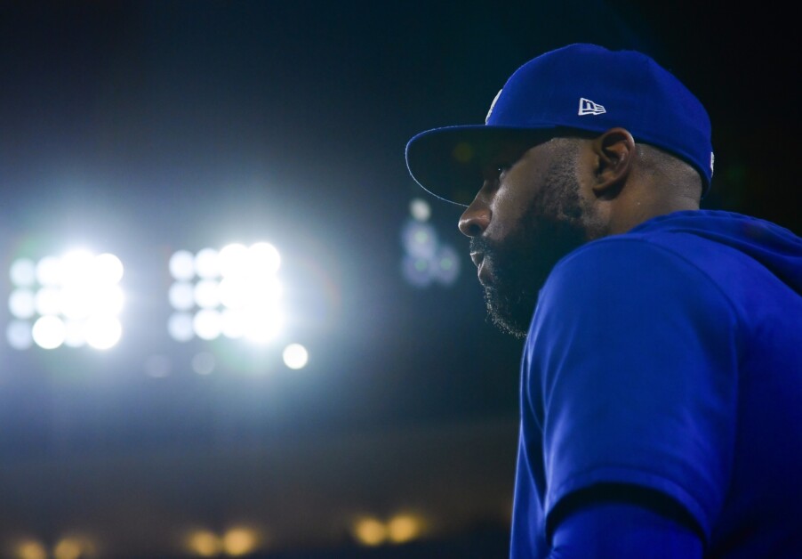 Jason Heyward, Dodger Stadium lights