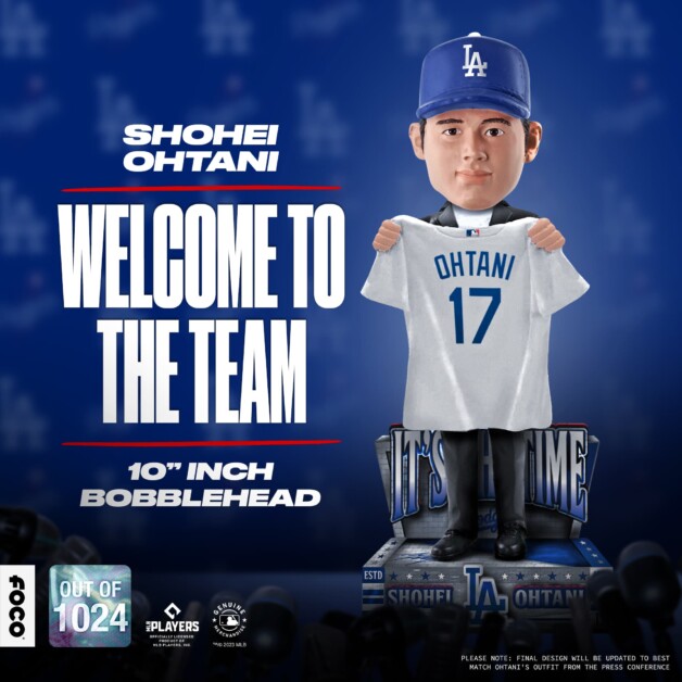 Shohei Ohtani bobblehead, FOCO