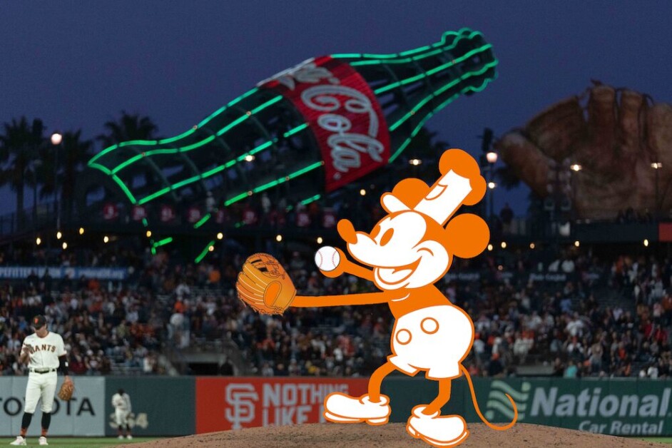 Mickey Mouse, Oracle Park, San Francisco Giants, Disney